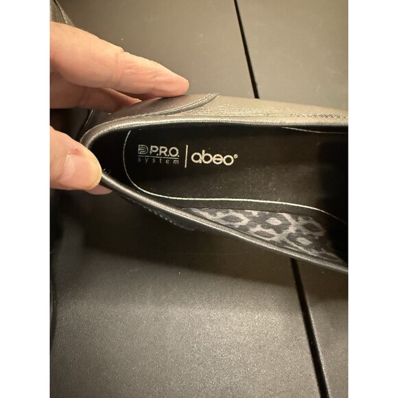 ABEO PRO JADE Comfort Orthotic Shoes, Black, Leather, PJW52356, US 11 - EUC! - Picture 7 of 8